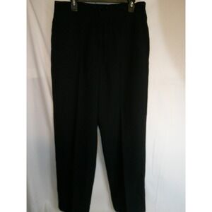 Larry Levine Classics Women Black Dress Pants Size 16 Polyester Lined